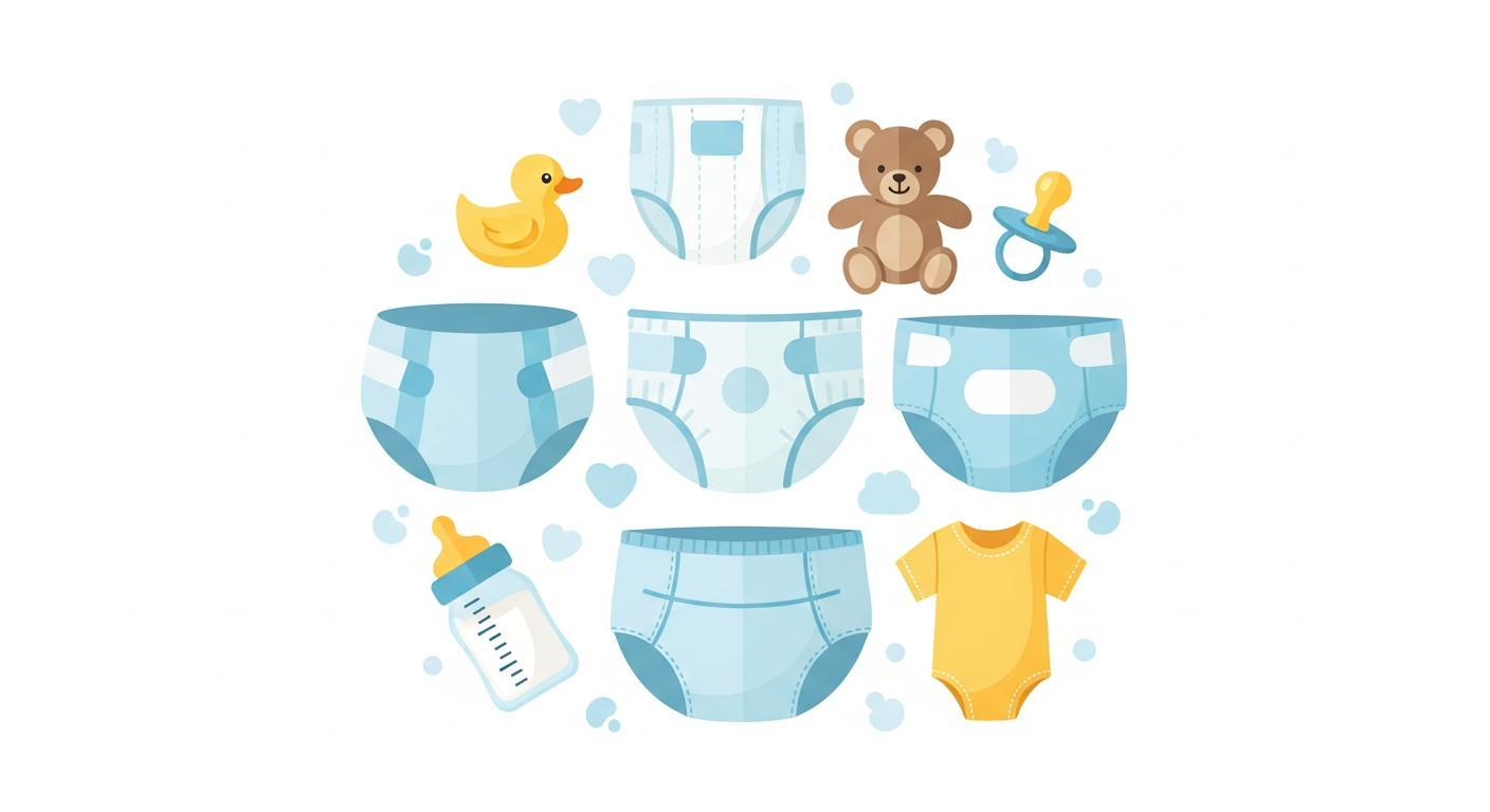 おむつ主要5ブランド徹底比較！コスパ最強はどれ？のイメージ画像